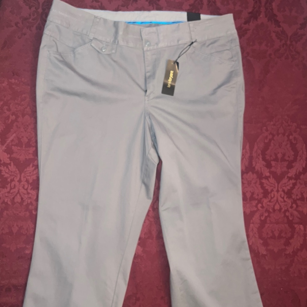 Gray 22 average length slacks